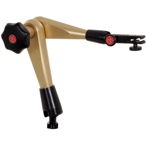HG Hydraulisches Messstativ-Gestänge (ohne Fuß) mit mechanischer Feineinstellung am Uhrenhalter, Ausladung: 300 mm