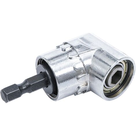 Winkel-Vorsatz-Bithalter  Antrieb Außensechskant 6,3 mm (1/4")  Abtrieb Innensechskant 6,3 mm (1/4")