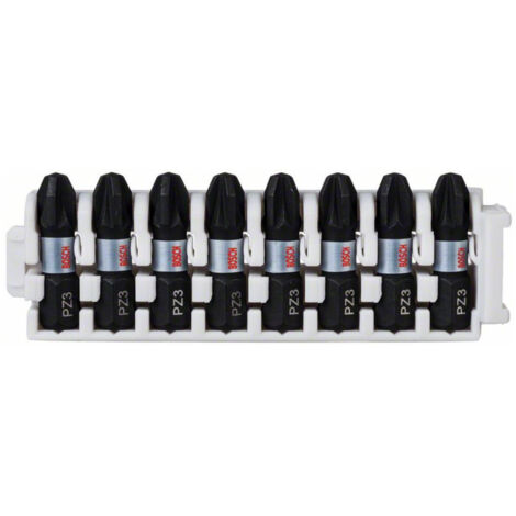Bosch Impact Control Schrauberbitpack 8-teilig mit PZ 3 25 mm 5 Stk