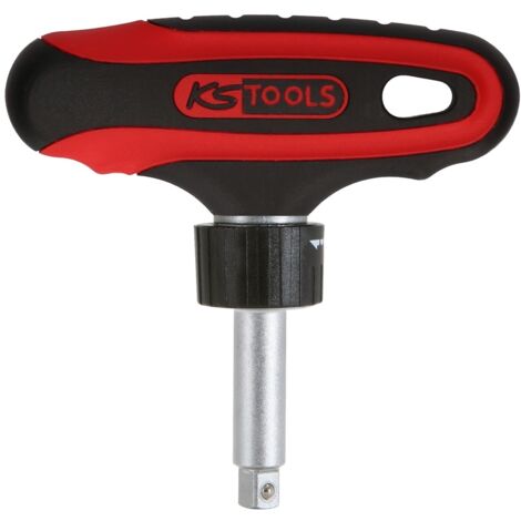 KS Tools 1/4" ERGOTORQUEmax T-Griff-Knarre, 45 Zahn (1/4)