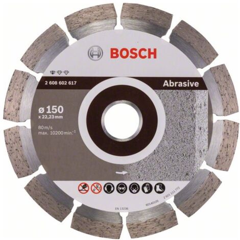 Bosch Diamanttrennscheibe Standard for Abrasive 150x22,23x2x10 mm 2608602617