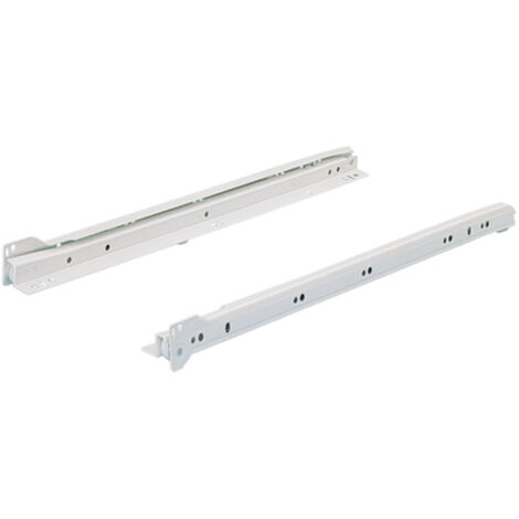 HETTICH 1058348 Rollenführung FR 402 mit Stop Control Stahl weiß Nennlänge 500 m