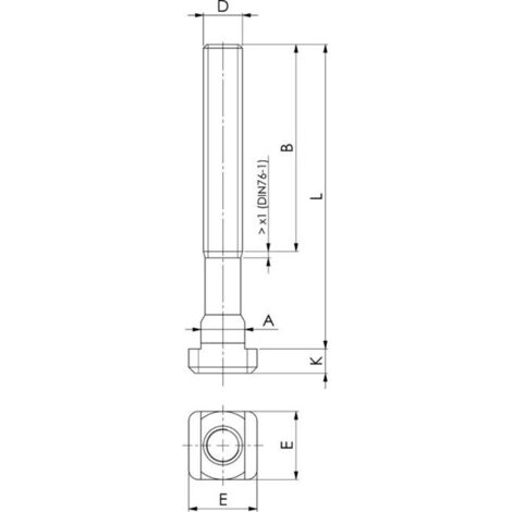 Nutenstein DIN508 M16x18mm AMF