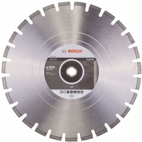 Bosch Diamanttrennscheibe Standard for Asphalt 450 x 25,40 x 3,2 x 8 mm
