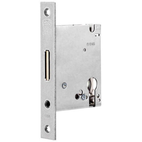 BKS Einsteckriegelschloss 1308 PZ20/55mm SP silber ktg - B 1308 0197