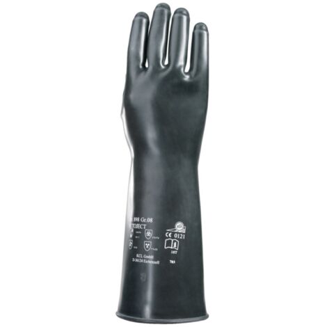 Chemiehandschuh Butoject 898 Gr.10 schwarz EN 388,EN 374 Kat.III