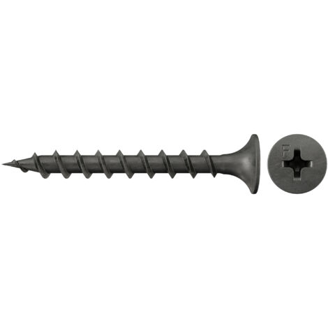 Fischer 500x Schnellbauschraube 3,9 x 55 Trompetenkopf phosphatiert Grobgewinde Kreuzschlitz PH - 665055 (1/4)