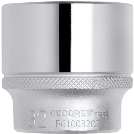 Gedore red Steckschlüsseleinsatz, Nuss, 1/2'' 12,5 mm Antrieb, 6-kant, 19 mm Weite, Werkzeug, R610001906, Stahl (1/5)