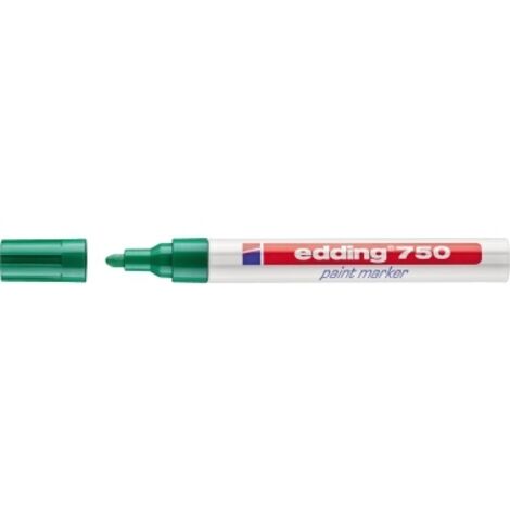 EDDING 4-750004 Lackmarker 750 grün Strichbreite 2-4 mm Rundspitze