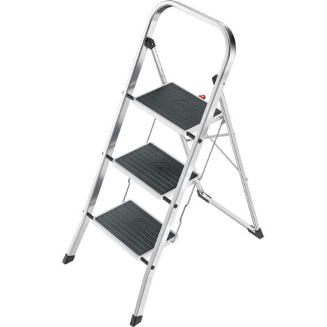 Hailo K70 StandardLine, Aluminium-Trittleiter, 3 Stufen