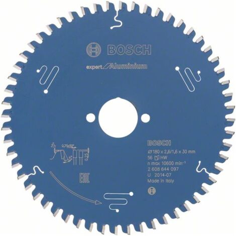 Bosch HM-Sägeblatt 180x2,6x30 Z56 2608644097 Expert for Aluminium Handkreissägen