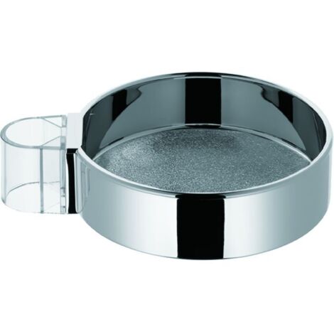 Hansgrohe – Seifenschale Cassetta C – schwenkbar, höhenverstellbar, chrom – mit Befestigungsmaterial für Brausestangen Ø 22 mm (1/6)