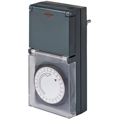 Zeitschaltuhr 230 V 16 A B70xH125xT80mm IP44 anthrazit BRENNENSTUHL (1/5)