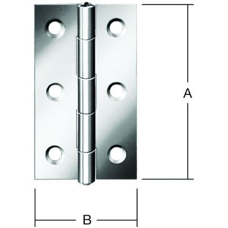 Vormann Schmale Scharniere verzinkt 100 x 52 mm Scharniere