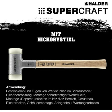 Halder Rückschlagfreier Hammer mit Hickory-Stiel 35 mm