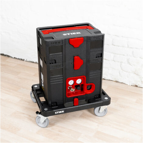 STIER Systainer-Kompressor-Set, inkl. Systainer II T-Loc, Rollbrett ...