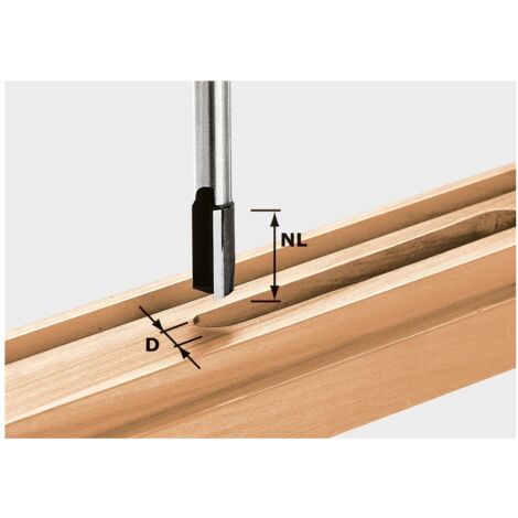 Festool Nutfräser HW Schaft 12 mm HW S12 D15/35 SCHALL-EX