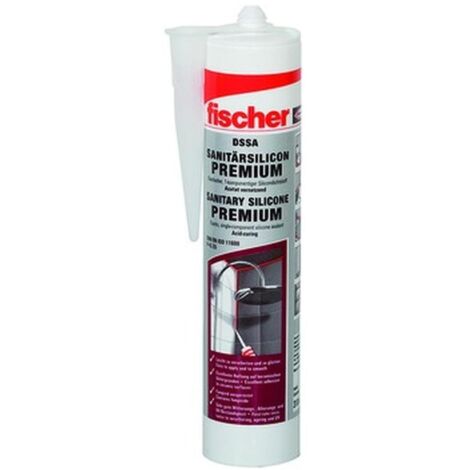 Fischer - Sanitärsilicon DSSA 310 ml transparent - 53100