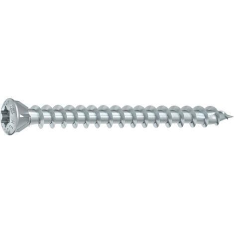 HECO-Topix-Plus Spezialbodenschraube - Ø4,5x50mm - Senkkopf mit Fräsrippen - Gesamtgewinde - T20 - Packung mit 200 Stück - 60719