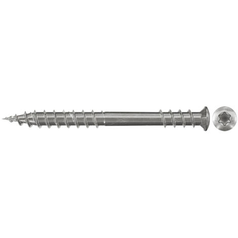 Fischer 200x Power-Fast Terassenschraube 5,5 x 80 Senkkopf A2 TX - 660618