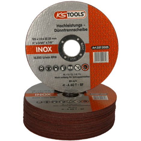 KS Tools Hochleistungs-Dünntrennscheibe, Ø 125mm, 1mm 25 Stk (1/4)
