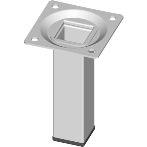 Element System Möbelfuß weiß 25x25mm H.100mm Platte 4 Stk
