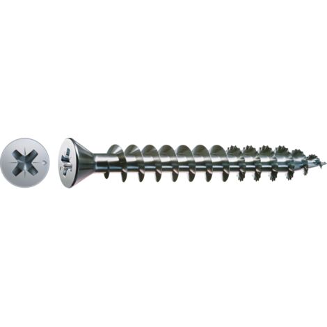 Spax Universalschraube 3 x 10 mm kleiner Senkkopf Kreuzschlitz Z Vollgewinde S-Spitze WIROX A3J 1000 Stk