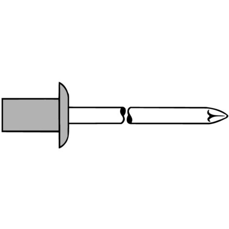 4.8mm x 25mm Legierungsnieten mit großem Kopf, 250 Pack - Nieten für
