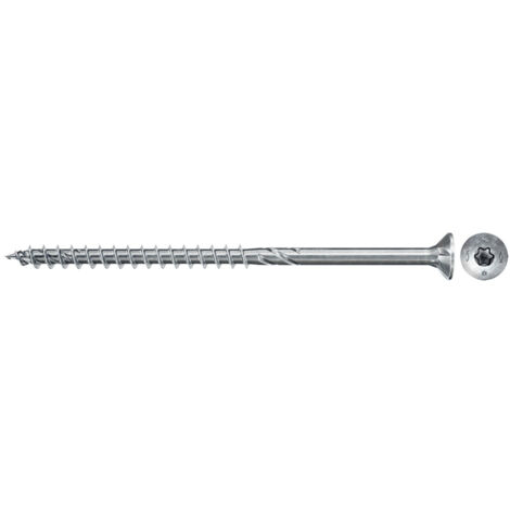 Fischer 100x Power-Fast II FPF II CTP 5 x 120 mm BC Senkkopf mit Innenstern TX20 Teilgewinde galvanisch verzinkt blau passiviert - 670368