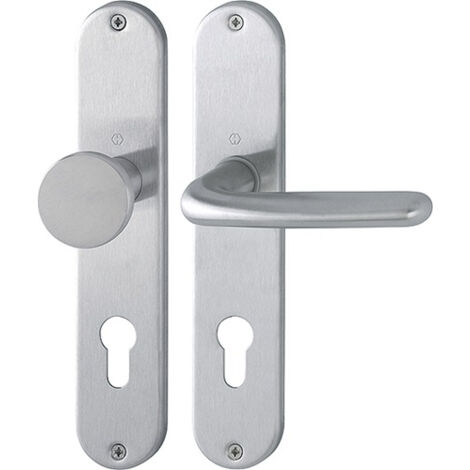 Hoppe Langschildgarnitur Cardiff E48/302/1850Z VA F69 PZ 72mm DIN L/R
