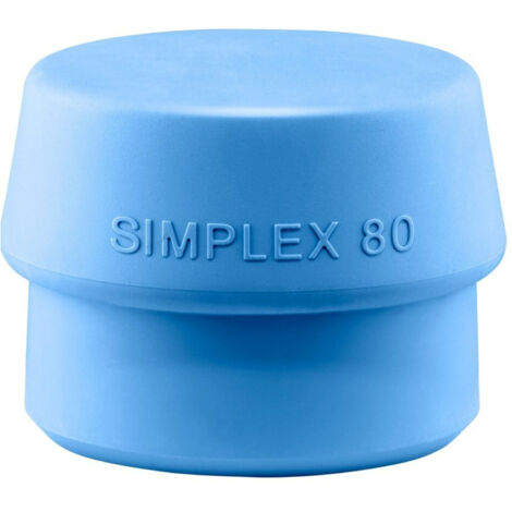 Schonhammerkopf SIMPLEX Kopf-D.80mm TPE-soft blau weich HALDER