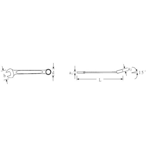 Stahlwille Ring-Maulschlüssel OPEN-BOX SW.25/32" L.235mm