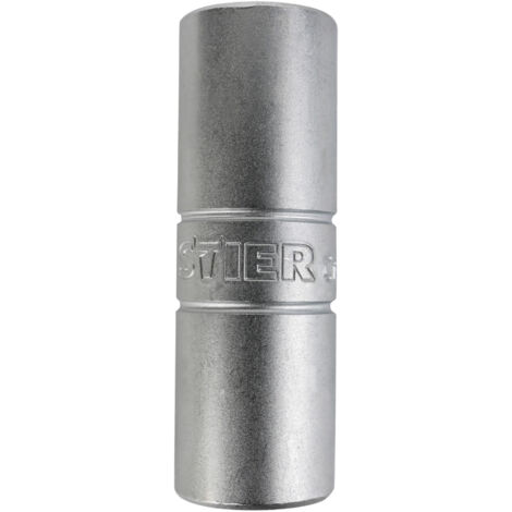 STIER Sechskant-Steckschlüsseleinsatz 1/2' Zoll - SW 16 Mm, Chrom-Vanadium-Stahl, Matt