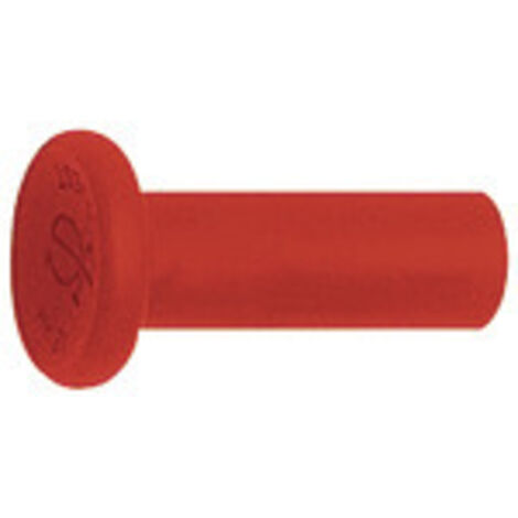 Riegler Verschlussstopfen POM, Stutzen 6 mm, Farbe rot (1/2)