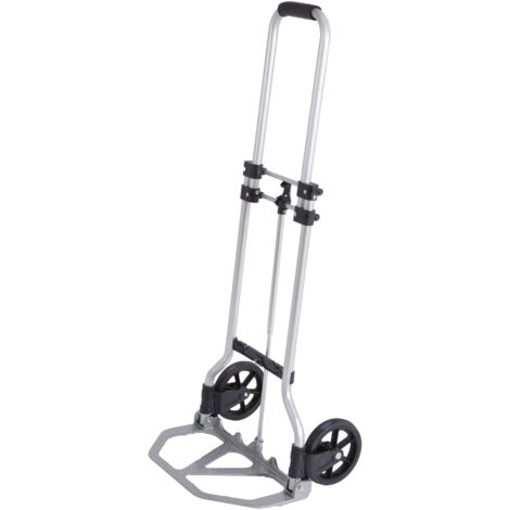 STIER Sackkarre Basic, klappbares Modell, Tragfähigkeit bis 45 kg, aus Aluminium, ideal für Transportaufgaben, mit Vollgummi-Bereifung, leicht und handlich
