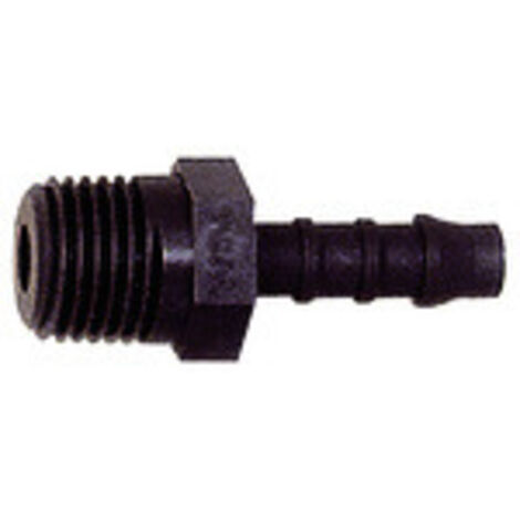 Riegler Gerader Einschraubstutzen, M5 a., für Schlauch LW 3 mm, PA 6 (1/2)