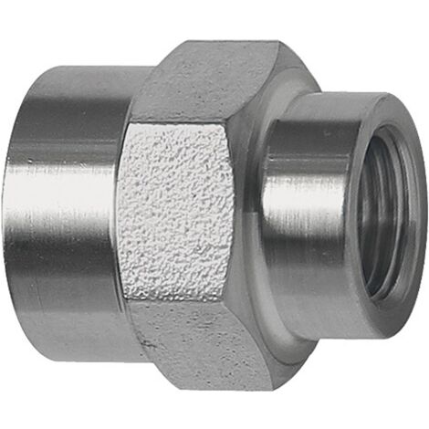 Riegler Muffe, Außensechskant, reduzierend, G 3/4, G 1/2, ES 1.4571 (1/2)