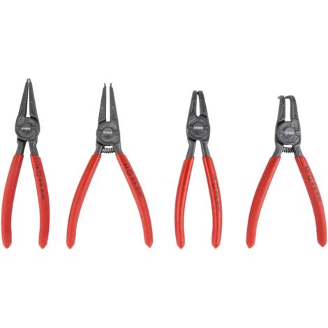 4-teiliges Sicherungsringzangen Set - Für Fahrrad & Motorrad
