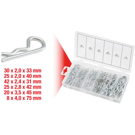 KS Tools Sortiment Federsplinte, 1,8x33 - 3,9x75, 150-tlg 1 St.