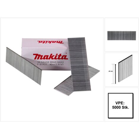 Makita 18 Ga Stauchkopfnagel Box Draht Ø 1,2 Mm, 40 Mm