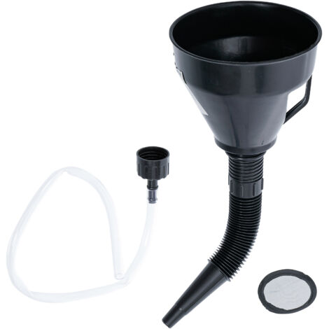 BGS Öl-Einfülltrichter-Satz mit flexiblem Rohr und Schlauch Ø 135 mm 3-tlg. (1/5)