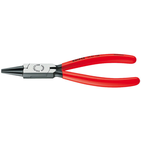Knipex Rundzange schwarz atramentiert mit Kunststoff überzogen 125mm