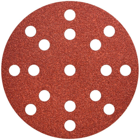 Metabo 50 Haftschleifblätter 125 mm, P80, Holz + Metall, "multi-hole" 50 Stk (1/2)