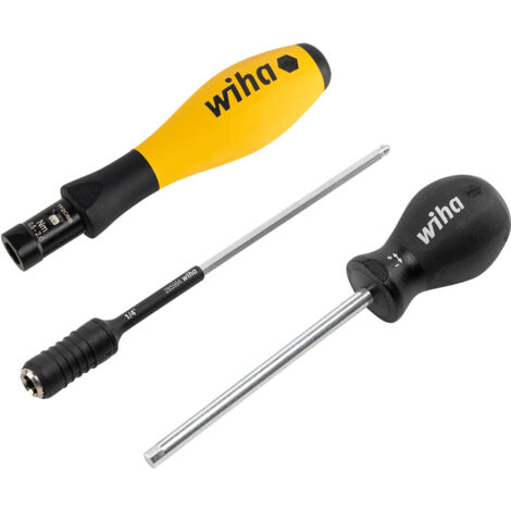 Wiha einstellbarer Drehmoment-Schraubendreher TorqueVario®-S ESD 0,5-2 Nm, hörbares Klicksignal beim erreichen des Drehmoments (26866)