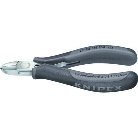 KNIPEX 77 22 115 ESD Elektronik-Seitenschneider ESD mit 115mm