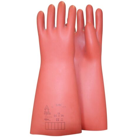 KS Tools Elektriker-Schutzhandschuh mit mechanischen und thermischen Schutz, Größe 10, Klasse 0, rot 10117.0087 (1/5)