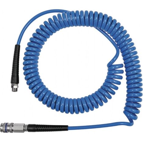 Riegler Spiralschlauch-Stahlkupplung-Set, PU, Schlauch-ø 12x8, 6,0 m, SP12600PUSSK