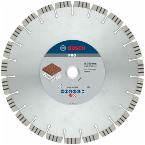 Bosch Diamanttrennscheibe Best for Abrasive, 350 x 20,00/25,40 x 3,2 x 15 mm