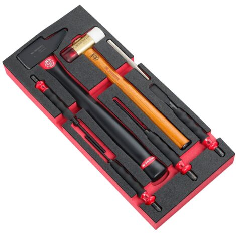 KS Tools 713.1101 Schlagwerkzeug Set 9-teilig Mit Holzgriff - Werkzeugmodul