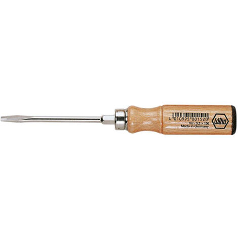 Wiha Holz-Schraubendreher Schlitz 5,5 mm x 100 mm (00152)